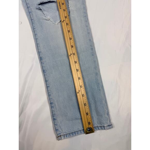 Abercrombie & Fitch Riped Low Rise Slim Boyfriend Jeans Sz 26 - Picture 2 of 6